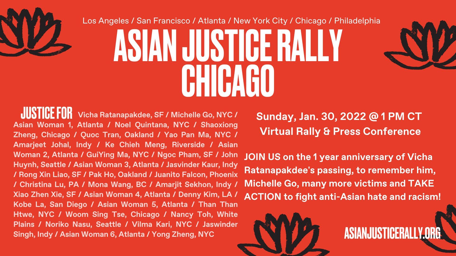 Asian Justice Rally Chicago