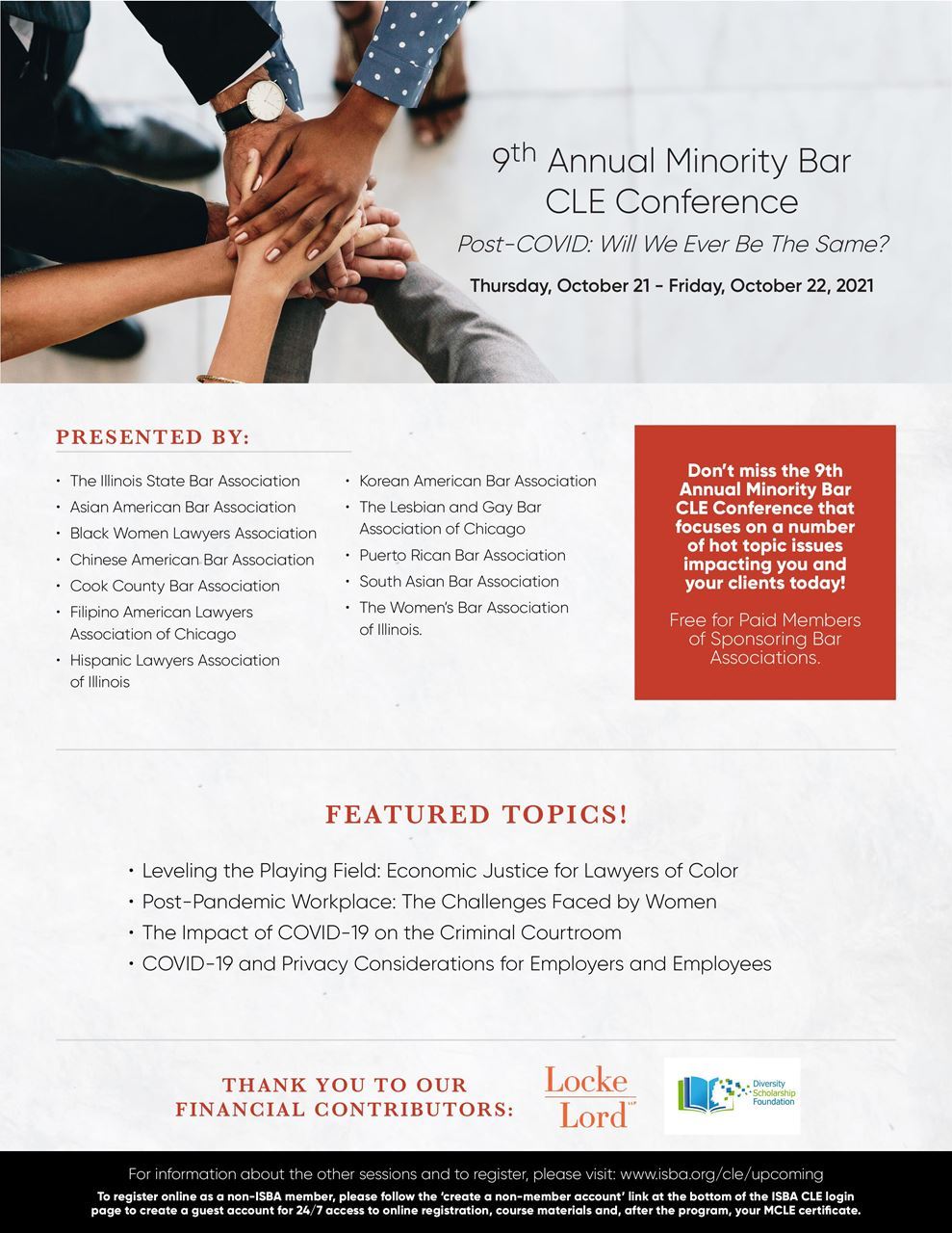 9th Annual Minority Bar CLE Conference